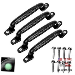 4 Luminous Playground Safety Handles, Sturdy Swing Sets Safety Grab black 4 PCS
