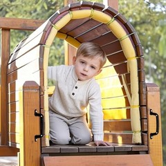 4 Luminous Playground Safety Handles, Sturdy Swing Sets Safety Grab black 4 PCS