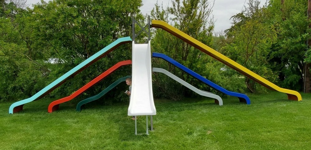 One size of each slide 8FT 10FT 12FT 14FT 18FT 22FT WATERS SLIDE FIBERGLASS