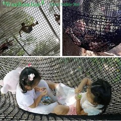 Climbing Cargo Net for Kids – Double Layers Heavy Duty 3.2 x 9.8 ft Black
