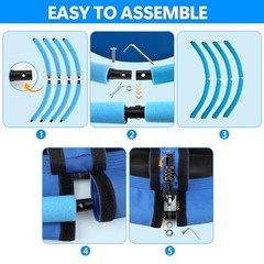 Saucer Tree Swing Inch 600lb Weight Capacity with 2pcs Hanging Straps, 40 Blue