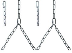 Heavy Duty Porch Swing Chain Kit, Up to 7.25ft Length 1040-Lb Capacity Y-Styl…