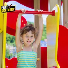 Monkey Bars for Backyard 16.5In Heavy Duty Metal Monkey Bars for Kids 8 PCS P…