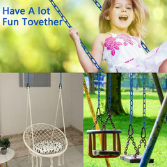 2 Swing Chains Heavy Duty (63″) Fully Plastic Coated with 4 Free Quick Links Ant