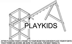 Triangle Bracket 15″ Swing Set Play set Playground Hardware backyard gungle gym
