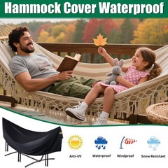 Hammock Covers for Outdoor Waterproof, Durable 420D Hammock Cover for 12 ft H…