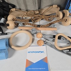 Hyponix Ninja Obstacle Course for Kids 2 x 60ft Slacklines 13 Obstacles open box