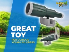 SWING SET STUFF INC MONOCULAR TELESCOPE (GREEN) children wooden accessories 0289