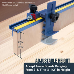 Adjustable Swing Flip Stop with 5/16″-18 T-Bolt for Universal T-Track Fences – F