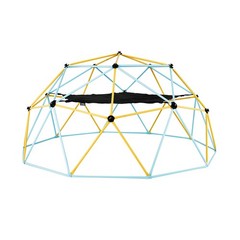 VEVOR Climbing Dome 10FT Geometric Dome Climber with Hammock Swing Jungle Gym