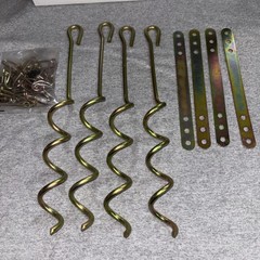 XDP Recreation Metal Ground Anchor Kit Hardware swing sets, trampoline and more