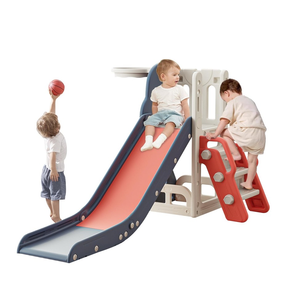 Toddler Slide,Kids Climber Slide with Storage Space and Non-Slip Steps,Indoor…