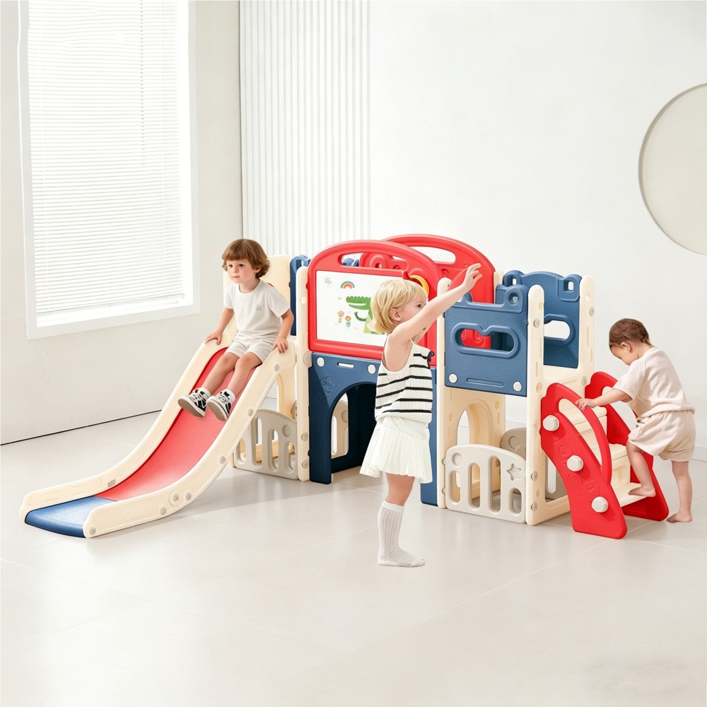 11 IN 1 Toddler Slide Climber Playset Playhouse Playground Indoor Outdoor Toys