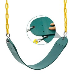 Heavy Duty 66 Inches Chain Plastic Coated Swing Seat Replacement Green
