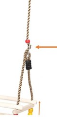 PLAYBERG Wooden Baby Swing with Hanging Ropes, for Babies and Toddlers *READ ALL