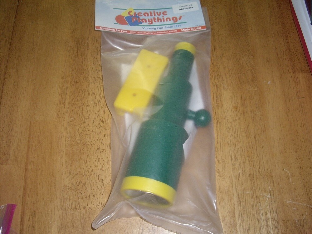 New Creative Playthings Telescope for Swing Sets green Yellow Plastic