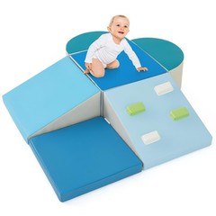 Olakids Climbing Toys for Toddlers, 6 Pieces Baby Foam Blocks Soft Play Set w…