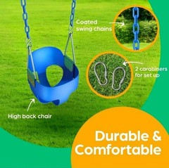 *NEW* Jungle Gym Kingdom Full Bucket Swing Toddler Blue