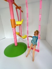 Rare Vintage Mattel Barbie: 1972 Skipper And Her “Swing-A-Rounder Gym”