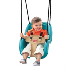 Outdoor Infant to Toddler Swing with Secure Harness for Ages 9 Months to 3 Years