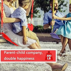 Swing Seat, 66″ Heavy Duty Coated Iron Chain Sensory Swing, Therapy Swing Red