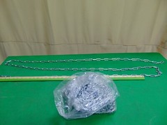 10 Pcs 11′ Strait Link Welded Coil Chain – Size 2 – Zinc Swing Set Guard Chain
