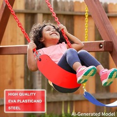Swing Seat 66″ Heavy Duty Coated Iron Chain Sensory Swing Therapy Swing