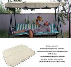 1 Piece Outdoor Swing Canopy, Windproof, Resistant, Reinforced Straps, Swing …