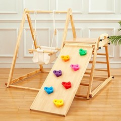 4-in-1 Foldable Montessori Swing & Slide Gym