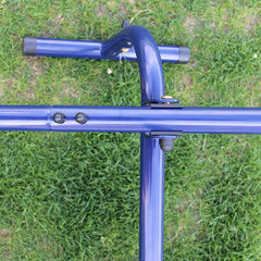 Metal Outdoor Swing Set Patio Swing with 2 Swing Seats, 1 Glider, 1 Slide