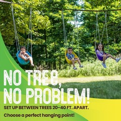 Skyline Tree Swing Hanging Kit â€“ Heavy Duty, Weather Resistant, Swing Line to