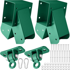 Heavy Duty a Frame Swing Set Bracket Kit Include 2 Brackets & 2 Swing Hangers wi