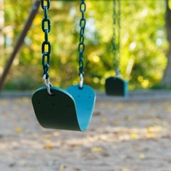 Lifetime 91137 9 Ft A-Frame Metal Swing Set Earthtone Kids Outdoor Playground