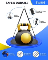 Everyfun 43″ Saucer Tree Swing for Kids Adult, 700lbs Weight Capacity.