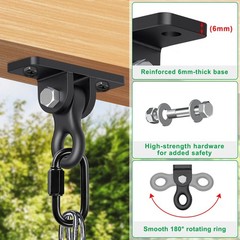 Heavy-Duty Swing Set Brackets – A-Frame Swing Set Hardware Kit, 2 End Bracket…