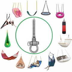 6Packs Heavy Duty Swing Hangers Permanent Anti Rust Bearing, 1500 LBS, 180°