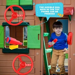 Playground Accessories Swingset Steering Wheel Plastic Telescope Telephone Sw…