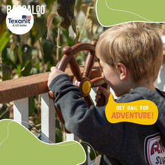 Playground Accessories for Kids Outdoor Playset with Pirate Ship Playhouse Wheel