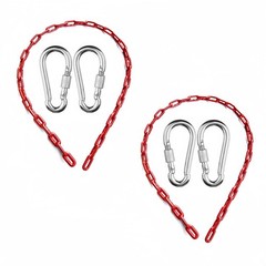 Swing Chains (2) Fully Plastic Coated with 4 Free Quick Links Anti-Rust Iron …