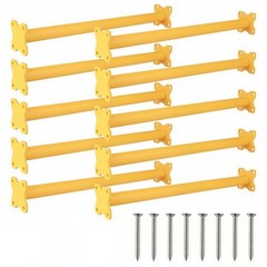 16.5 Inch Heavy Duty Steel Monkey Bars, 10 Pack Metal Ladder Rungs for Backya…