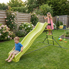 Kids Plastic Slide-Freestanding Playground Equipment for Children Outdoor/Indoor