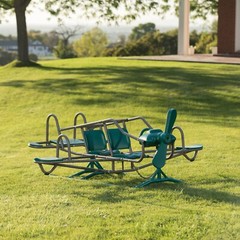 Lifetime Ace Flyer 90135 Earth Tone Airplane Teeter Totter Double Play Seesaw
