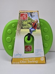 STEP 2 Super Cool Green Disc Swing w/ 7 Foot Rope #804300 2009 RARE & HTF In Box
