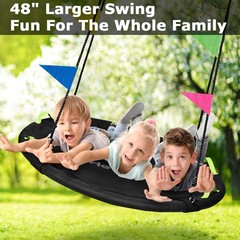 48 inch Tree Swing, Larger Saucer Flying Swing for Whole Family, 900lbs Weigh…