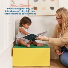 SoftZone Pedestal Play Block Corner Climber, Beginner Playset, Assorted