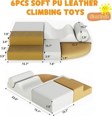 6 Pcs Climbing Toy Set Lightweight Foam Building Blocks for Kids Soft Equipment