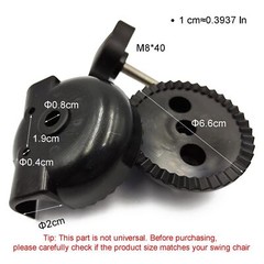 Garden Swing Plastic Fittings (Type 3) to Attach Canopy Frame to Swing Frame