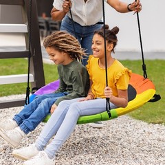 40″ Saucer Tree Swing Seat Outdoor Round Swing for Children Adults Outdoor 770lb