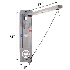 Wall Mounted Ring Swing Game – Foldable Arm for Indoor/Outdoor Fun, Easy Setup