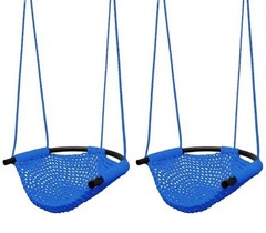 Kids Swing Seat, Heavy Duty Rope Play Secure Children Swing Set, 2 Pack Blue